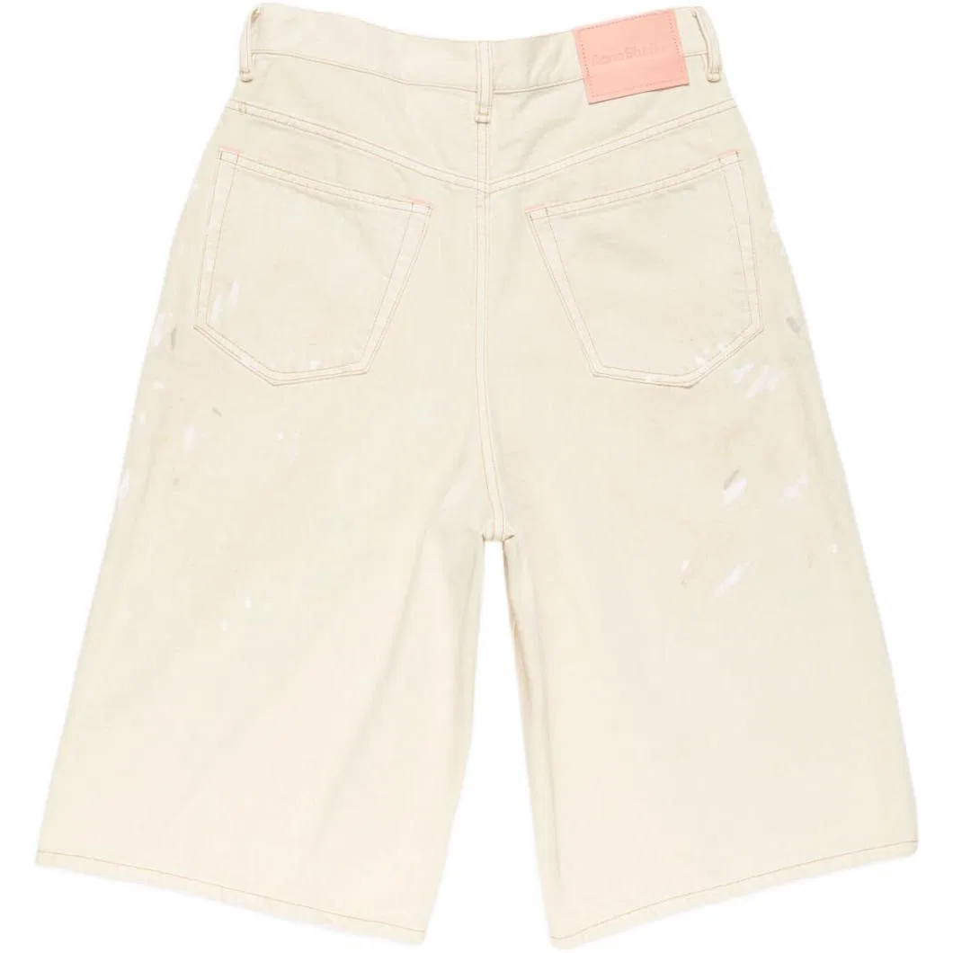 Шорты distressed patch Acne Studios, Light Beige — фото 3
