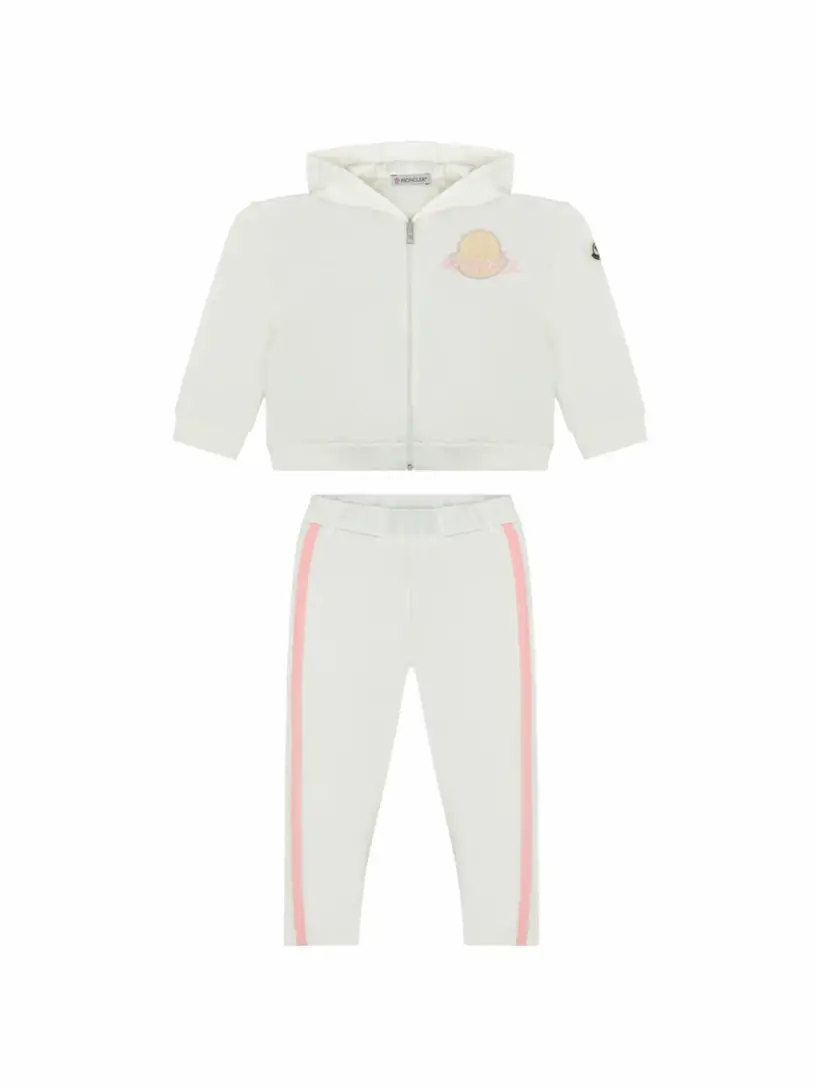 

Спортивный костюм с логотипом Moncler, белый