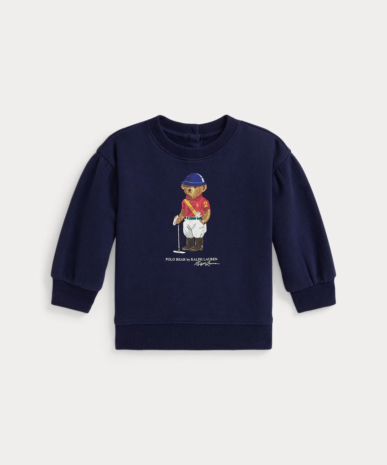 Свитшот флисовый Polo Ralph Lauren с медведем, детский, тёмно-синий