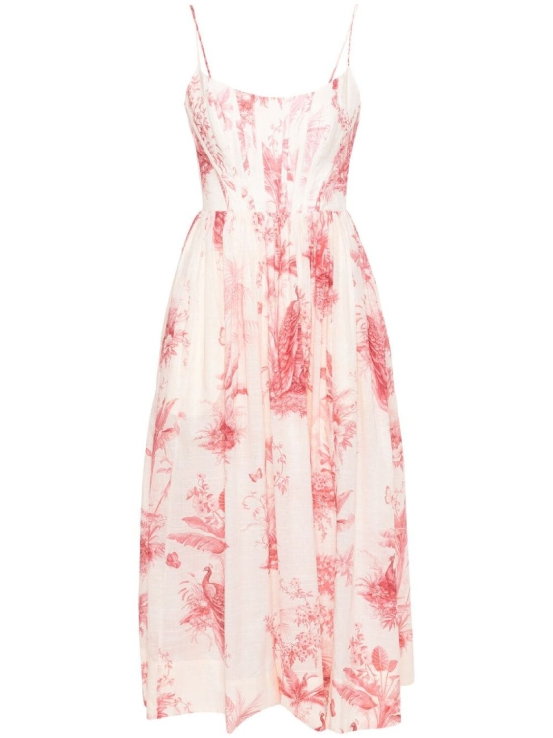 

Платье миди Waverly Corset ZIMMERMANN, бежевый