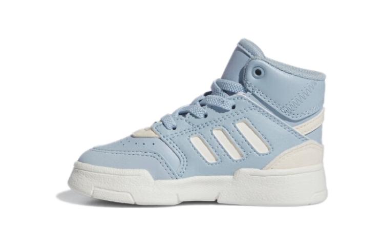 

Скользоустойчивые полувысокие детские ботинки сине-белые Adidas Originals