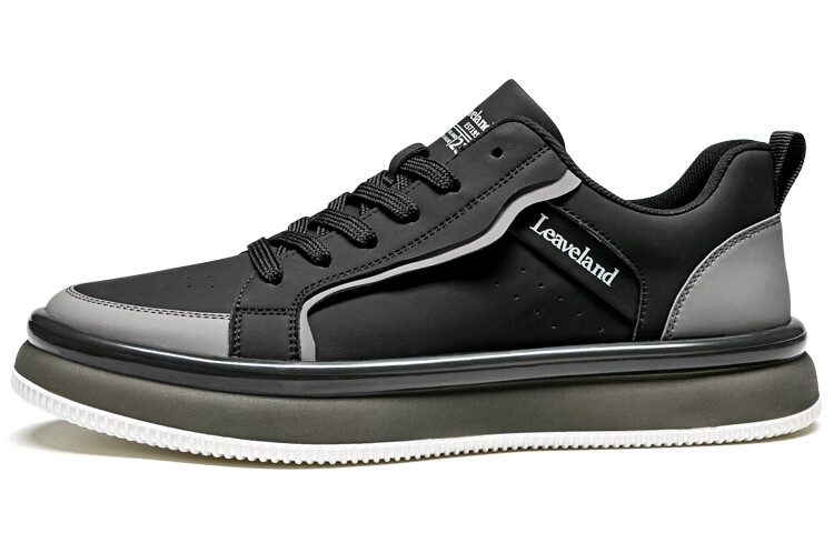 

Кеды мужские, обувь для скейтбординга низкая черный Leaveland