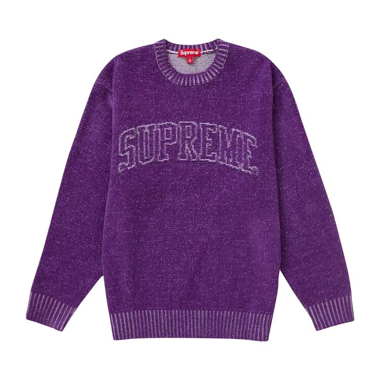 

Свитер Supreme Contrast Arc Sweater, фиолетовый