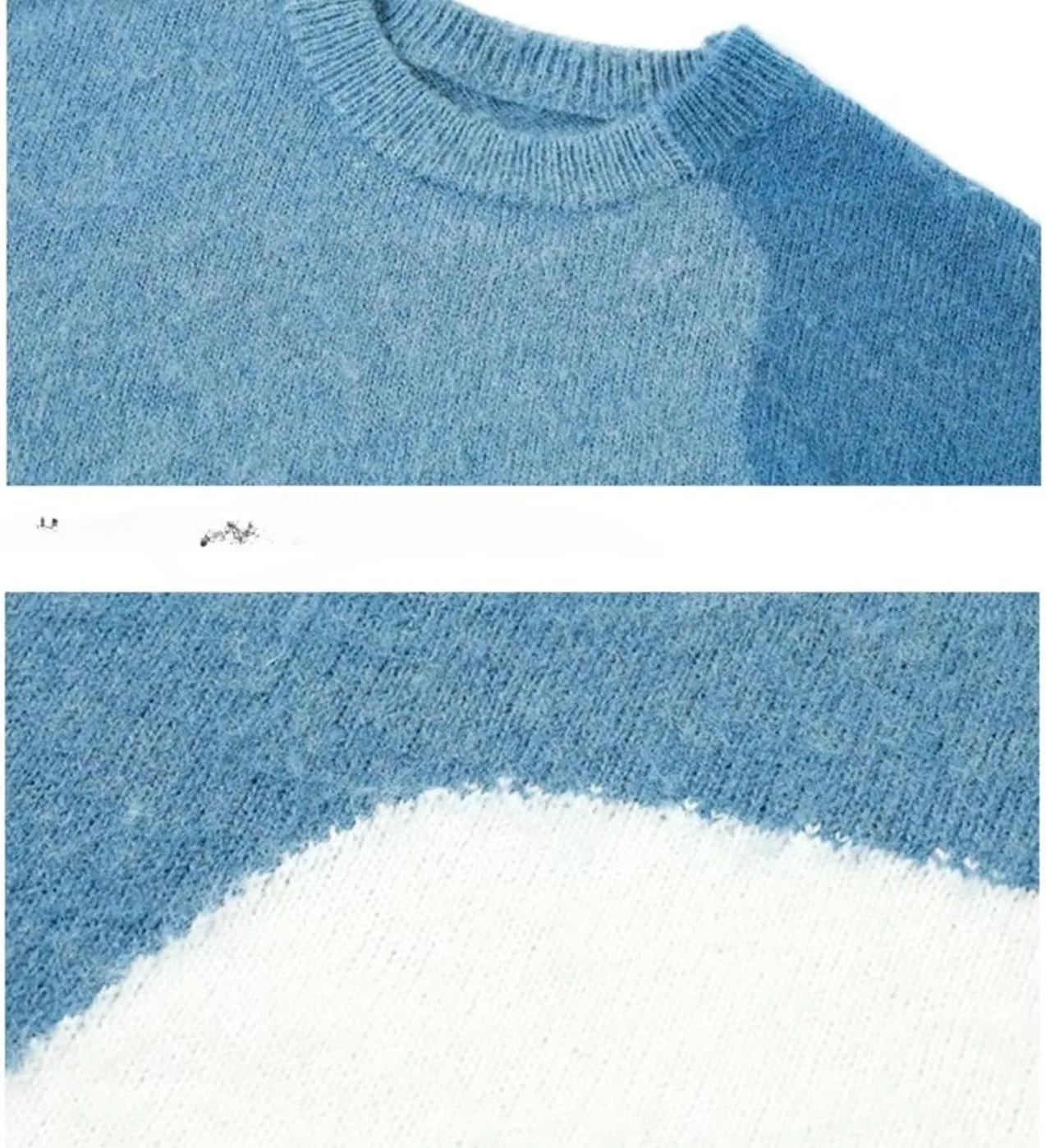 

Мужской свитер с длинным рукавом Casual Oversized Pullover Round Neck Attria