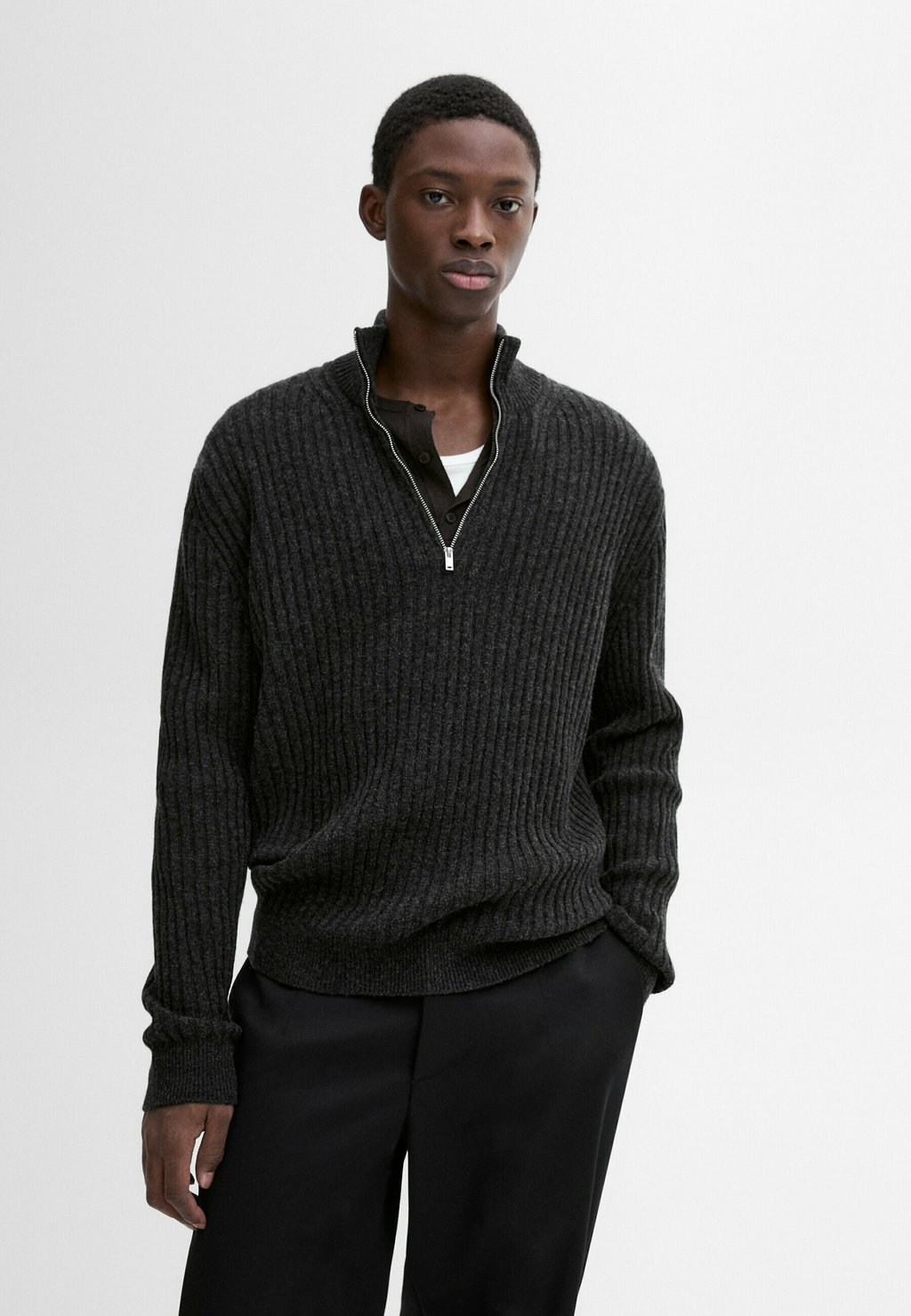

Джемпер Massimo Dutti, темно-серый