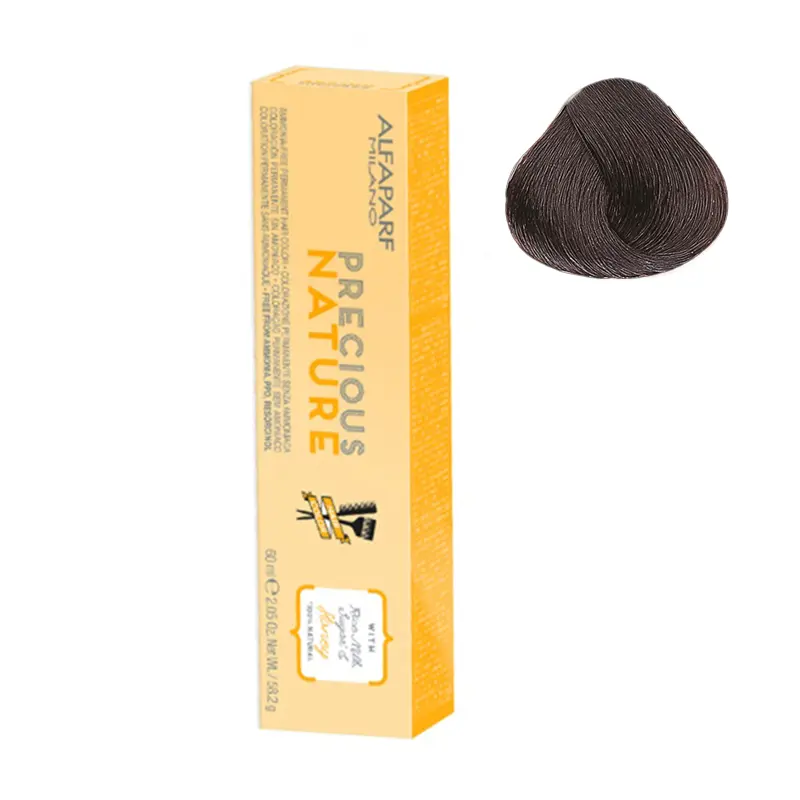 

Натуральная краска для волос без аммиака 6.35 темно-золотистый блондин цвета красного дерева Alfaparf Precious Nature, 60 мл