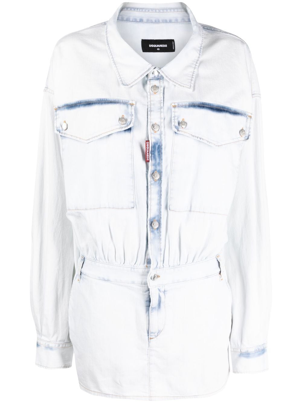 

Dsqua2 Женское платье Прозрачный синий Dsquared2