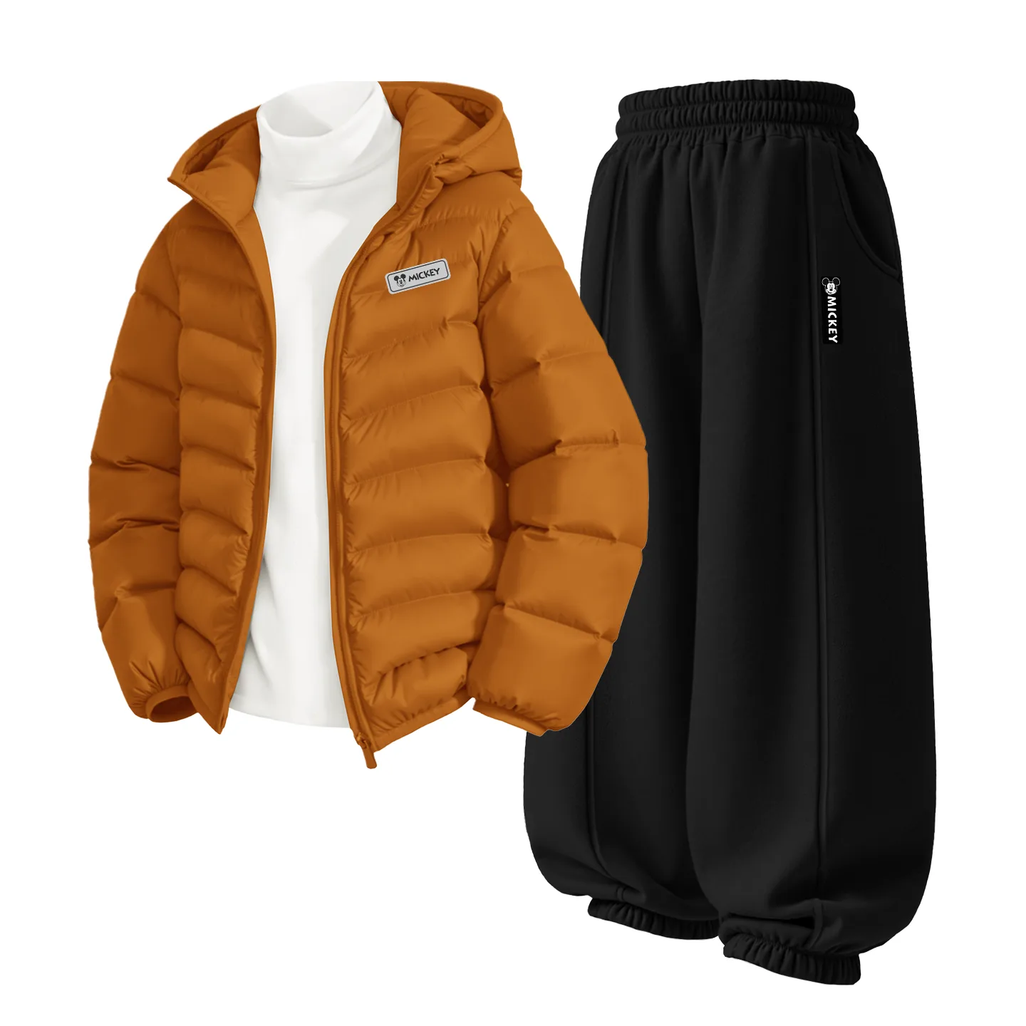 Детский спортивный костюм с круглым вырезом Disney, DiH Square Hook-and-Loop K Sunset Orange+DiH Long Hook-and-Loop K Black