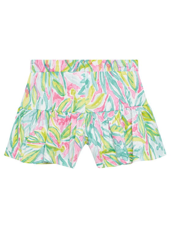 Шорты из ткани relaxed fit 34VAG901X United Colors Of Benetton, мультиколор — фото 2