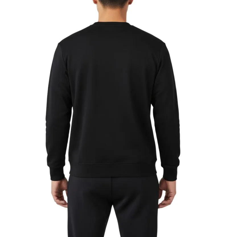 Nike Толстовка Dri Fit мужская черная с круглым вырезом — фото 3