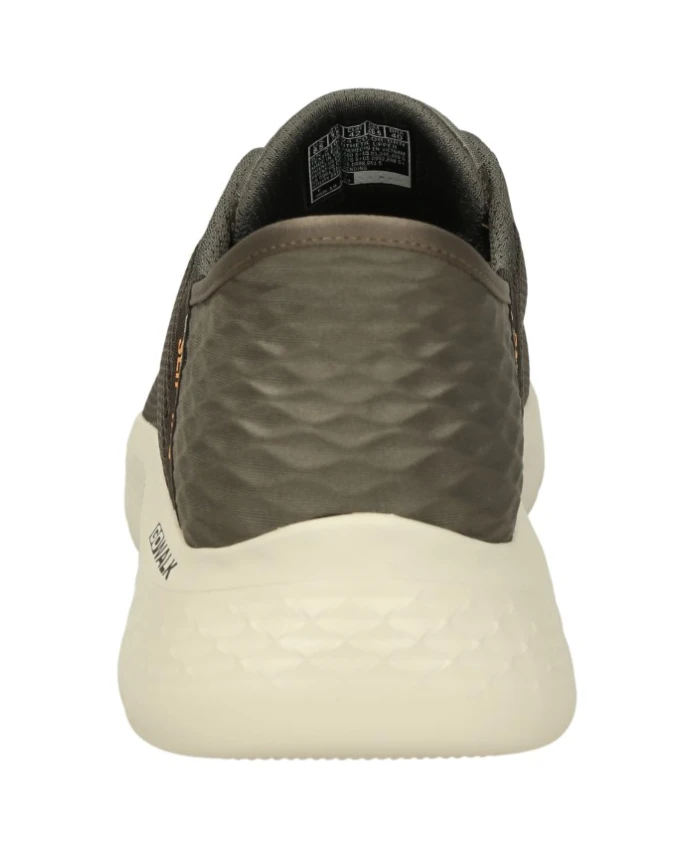 Гибкие слипоны с подушечкой для пятки Skechers, коричневый — фото 3