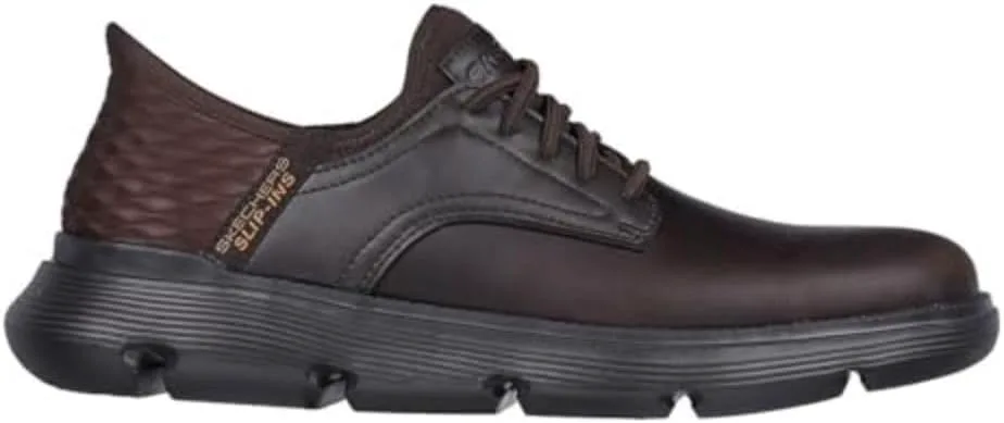 Мужские слипоны Skechers USA Garza - Gervin с простым носком и эластичным шнурком — фото 3