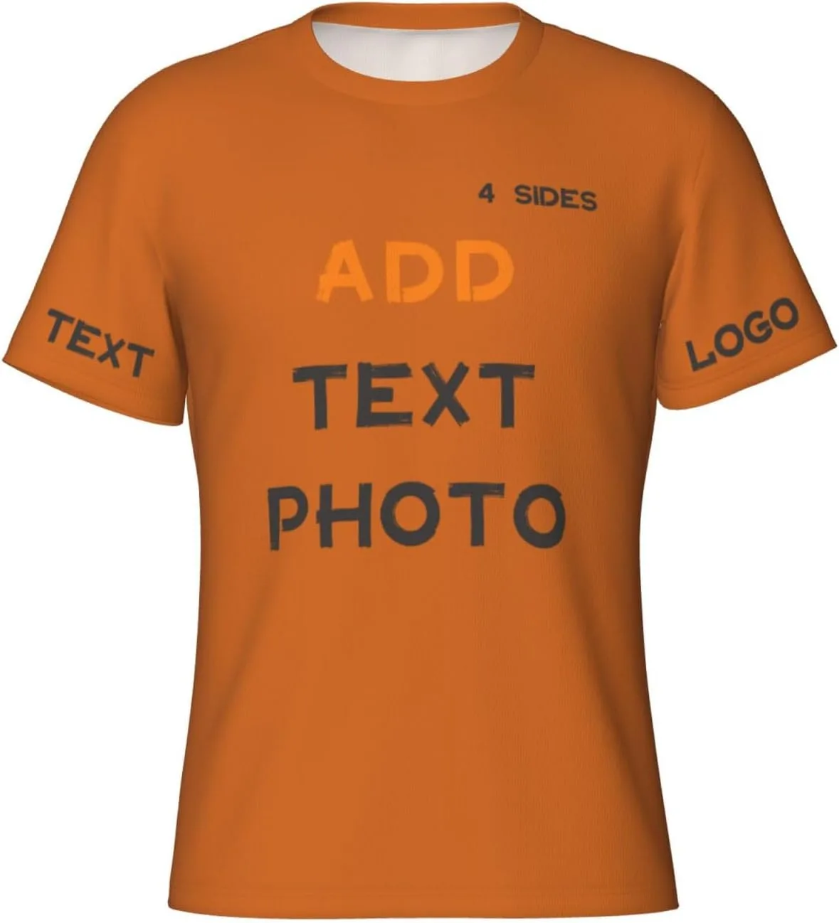 

Футболка Custom с принтом на 4 сторонах