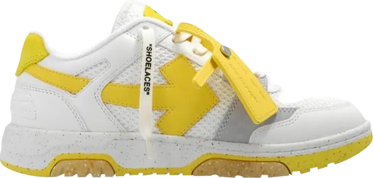 Кроссовки Off-White Wmns Out of Office Slim 'White Yellow', белый