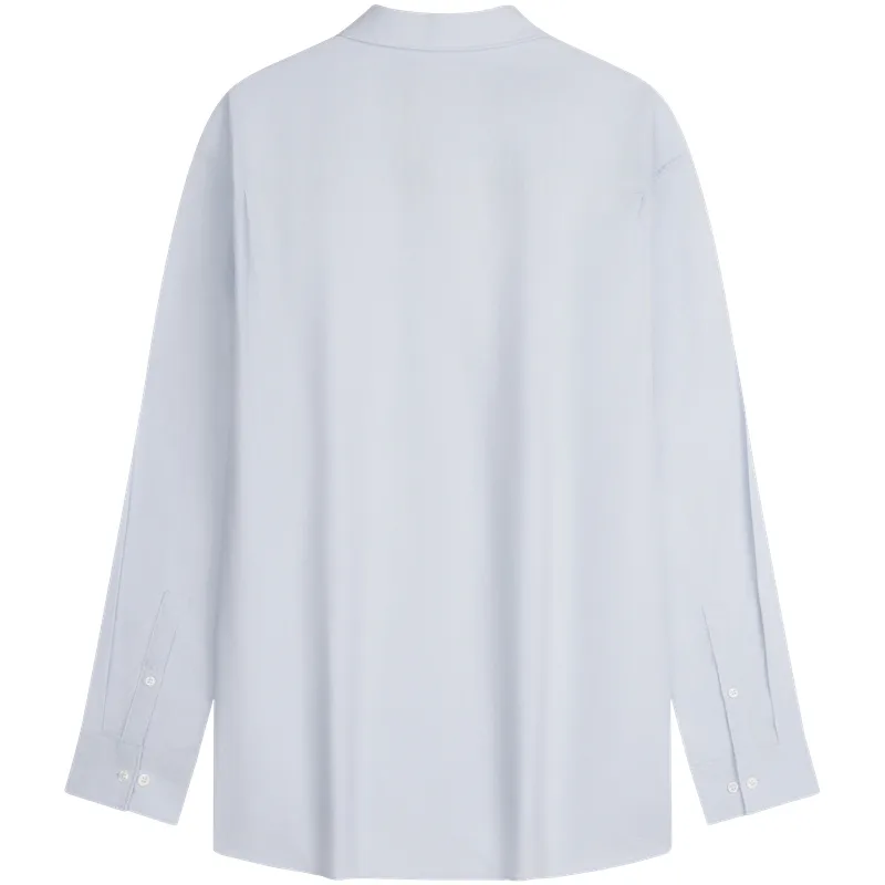 Рубашка мужская с лацканом умеренной ширины Calvin Klein, CIQ-Misty Blue — фото 4
