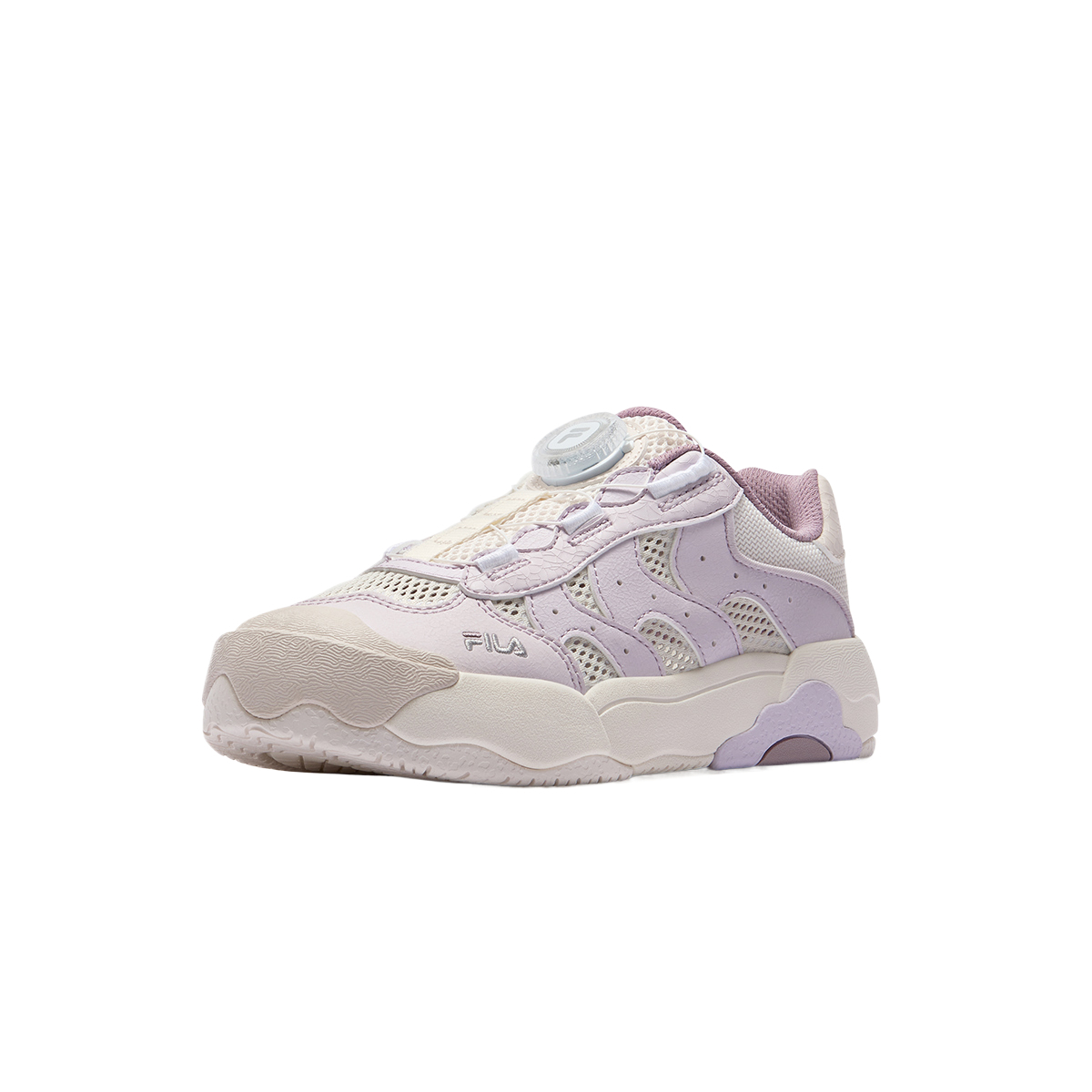 FILA KIDS Кроссовки для скейтбординга детские low top с амортизацией белые и фиолетовые — фото 3