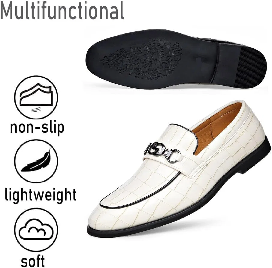 Лоферы кожаные мужские Casual Comfort Loafers, белый Asifn — фото 4