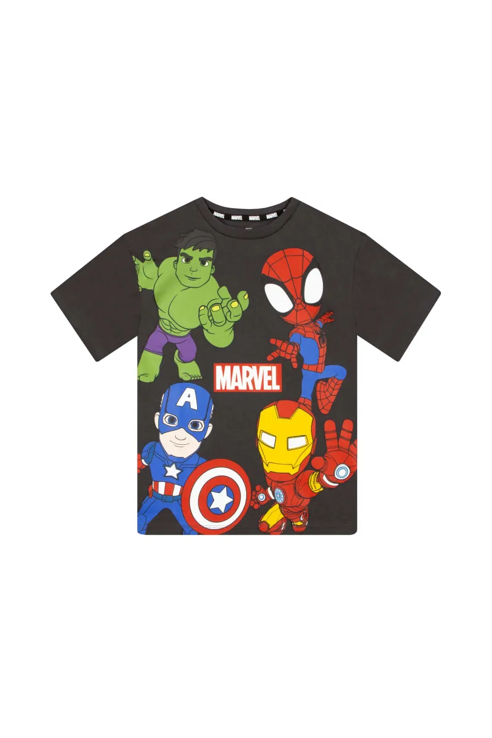Детская футболка с героями Marvel Spidey and His Amazing Friends, серый