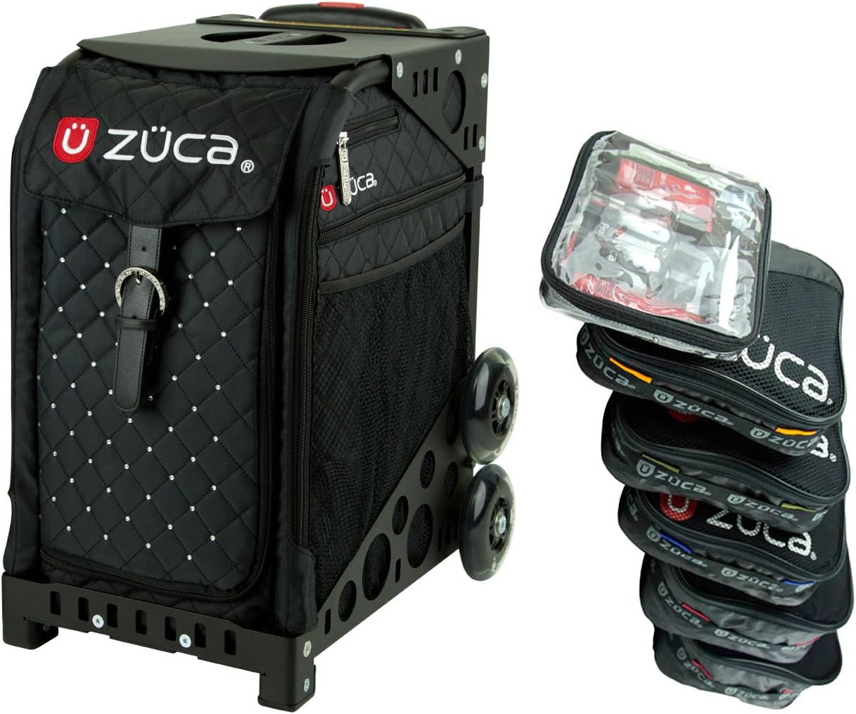 

Сумка-вкладыш ZUCA Mystic Sport с черной рамой (немигающие колеса) и специальным набором из 5 упаковочных мешочков + косметичка, Черный, Сумка-вкладыш ZUCA Mystic Sport с черной рамой (немигающие колеса) и специальным набором из 5 упаковочных мешочков + к