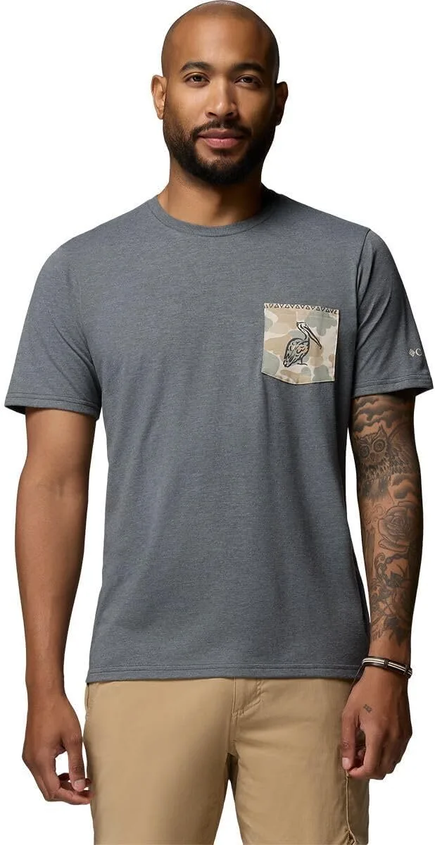 

Columbia Мужская футболка PFG Wild Cast с коротким рукавом и карманом