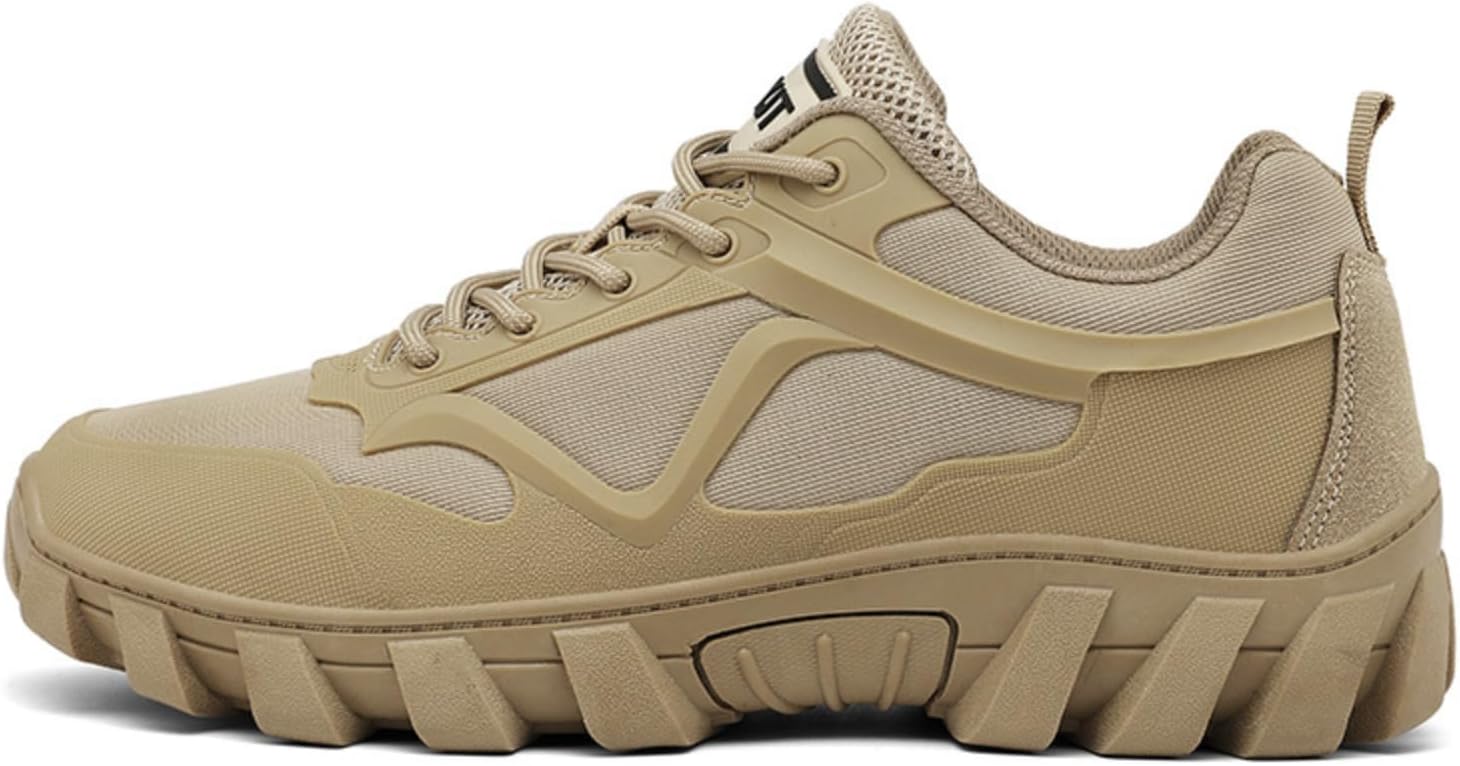 

Мужские ботинки для походов, тактические кроссовки с массивной подошвой и увеличением роста, дышащие легкие прогулочные ботинки из PU-сетки для мужчин Azttoztto, хаки