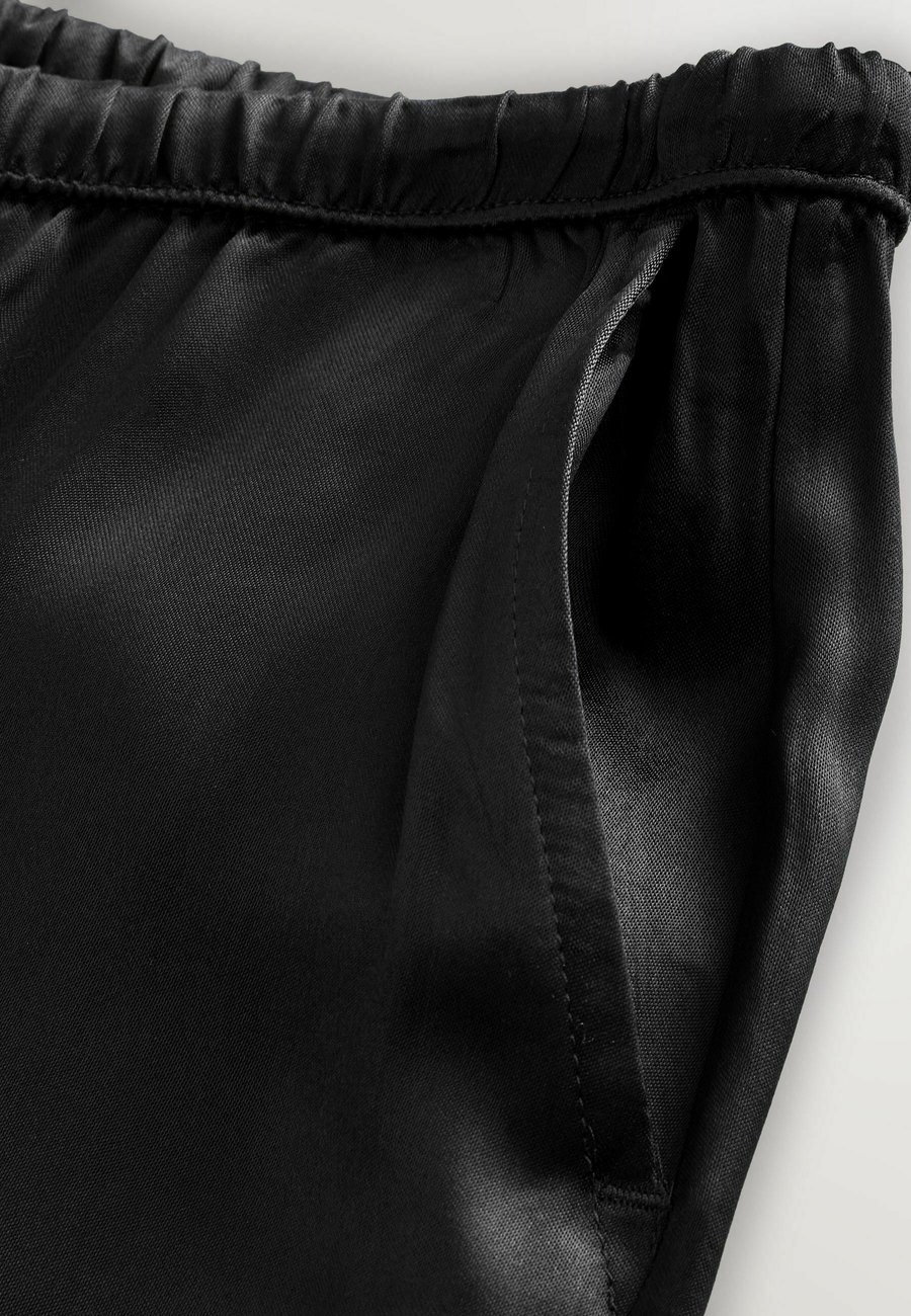 Брюки Next TIE WAIST WIDE, Black — фото 3