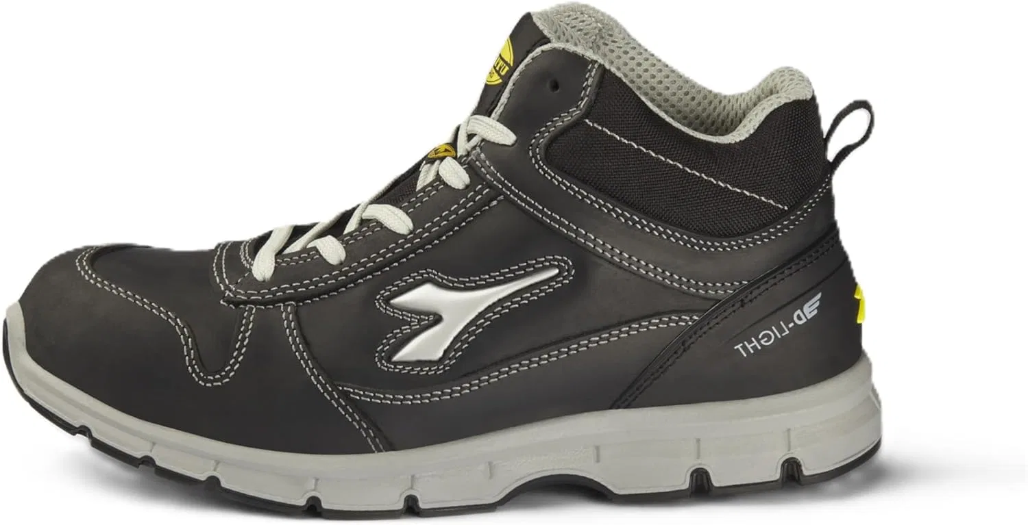 Рабочие кроссовки Utility Diadora Run MID S3 SRC ESD Low для мужчин и женщин, 2-Black