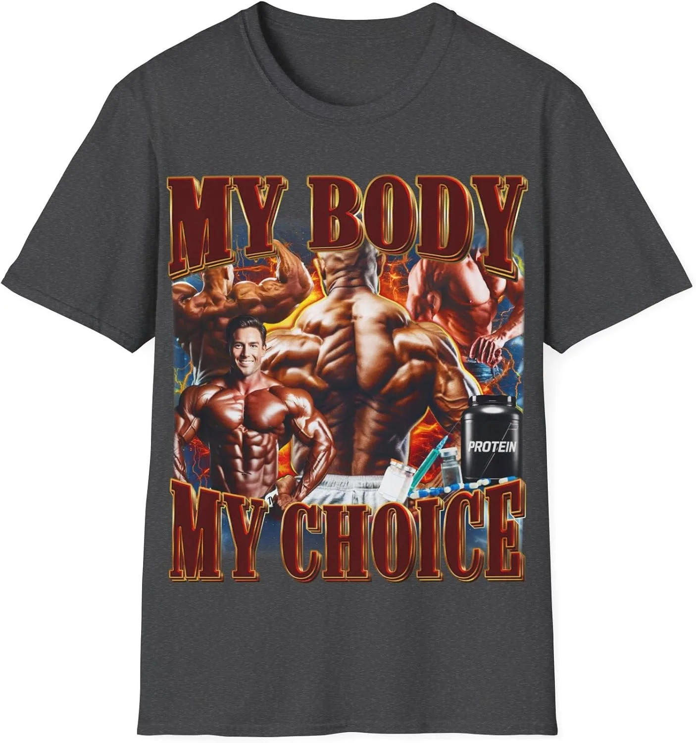 

Футболка My Body с принтом для любителей спортзала