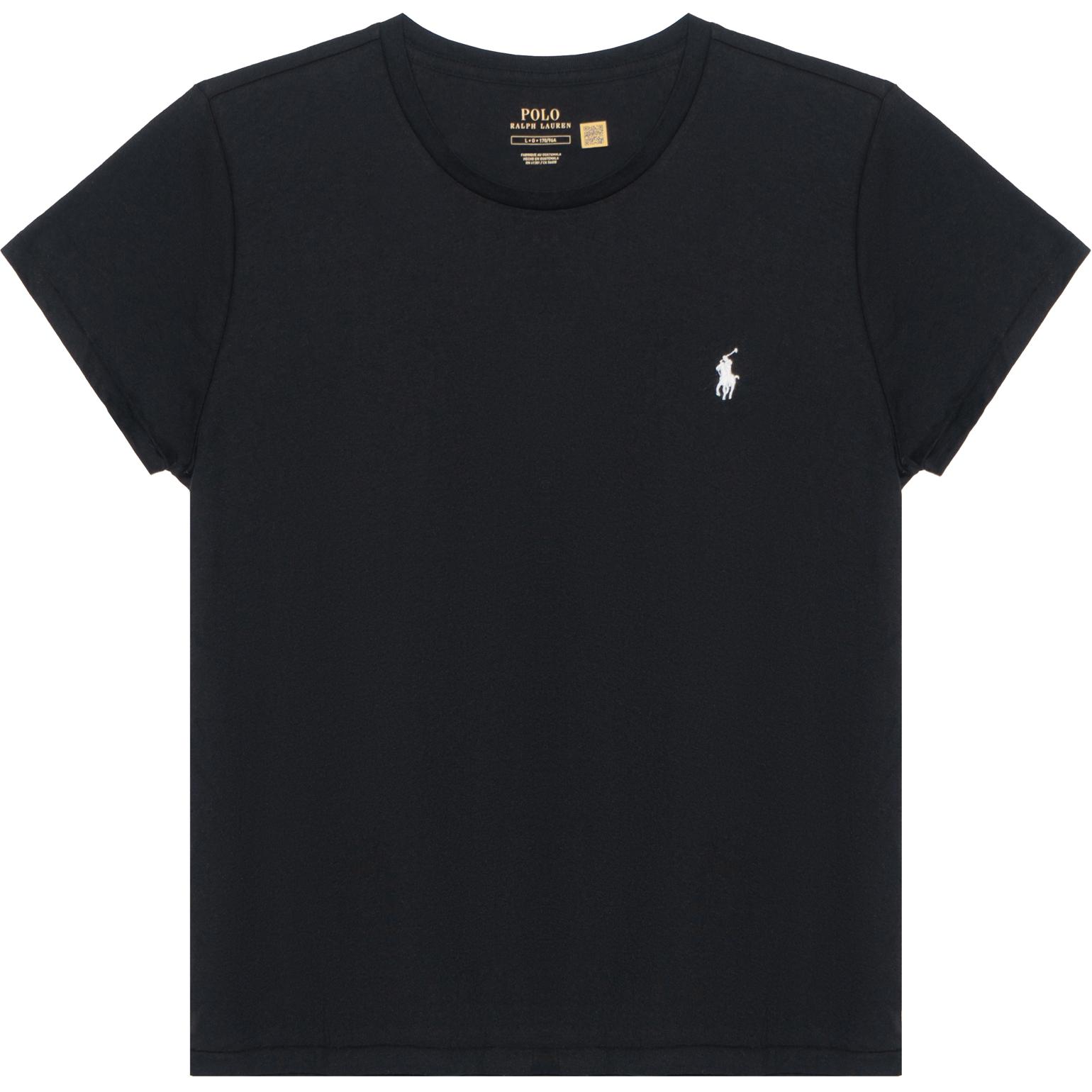 

Футболка с круглым вырезом и вышивкой «Пони» Polo Ralph Lauren, черный