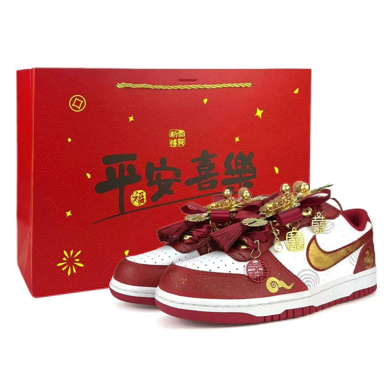 Nike Big Happiness Coverage Slip Resistant Cushioning Abrasion Resistant Low top кроссовки для скейтбординга Unisex красные