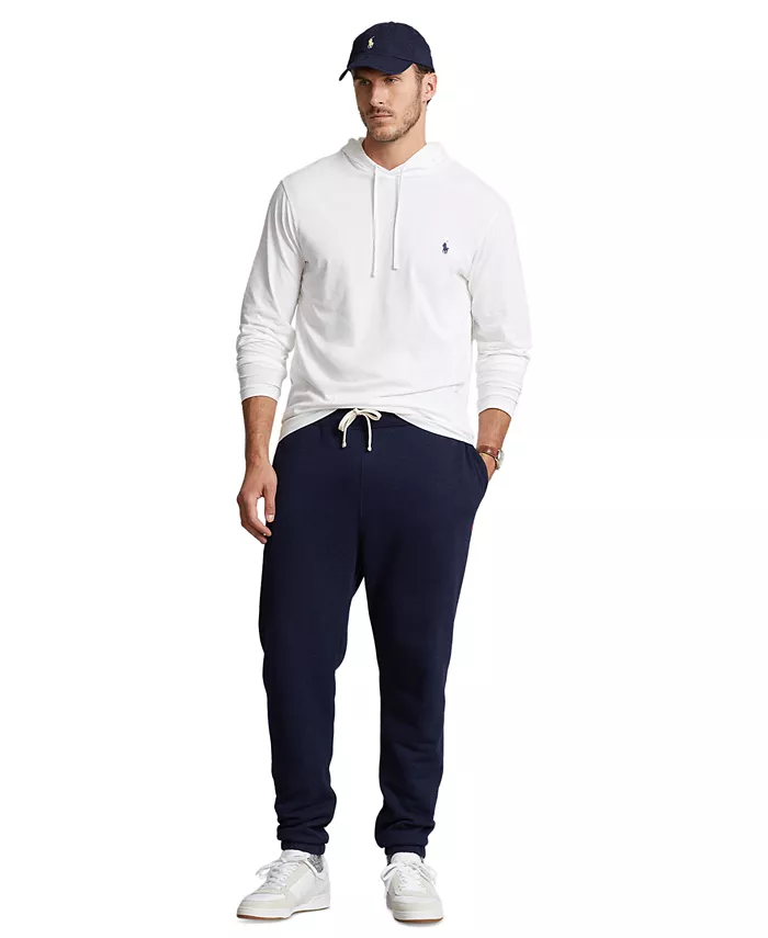 Мужская толстовка с капюшоном Big & Tall из джерси Polo Ralph Lauren, белый — фото 2
