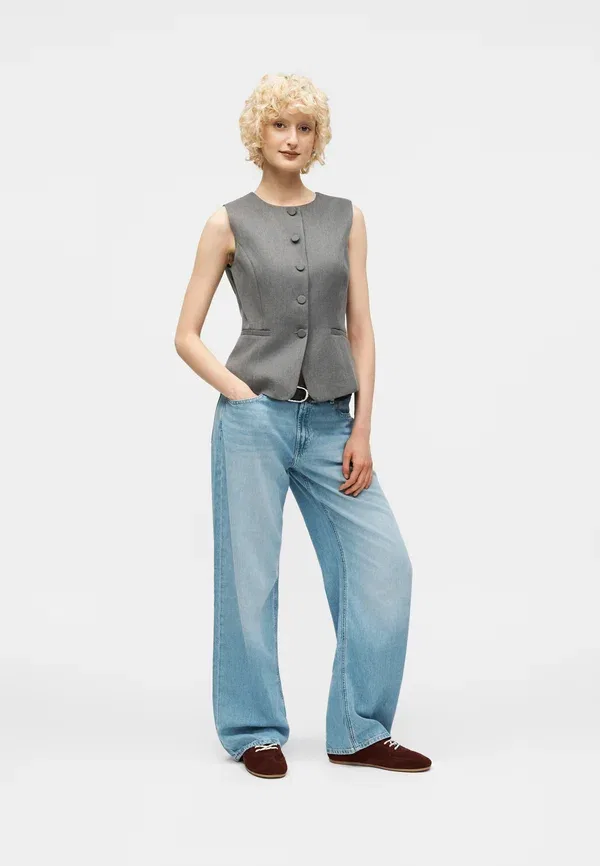 Джинсы свободные Gap, Loose clean removed baggy jeans, светло-индиго — фото 2