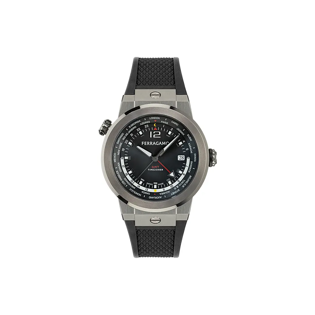 

Ferragamo Часы F-80 WorldTime 43mm, Black