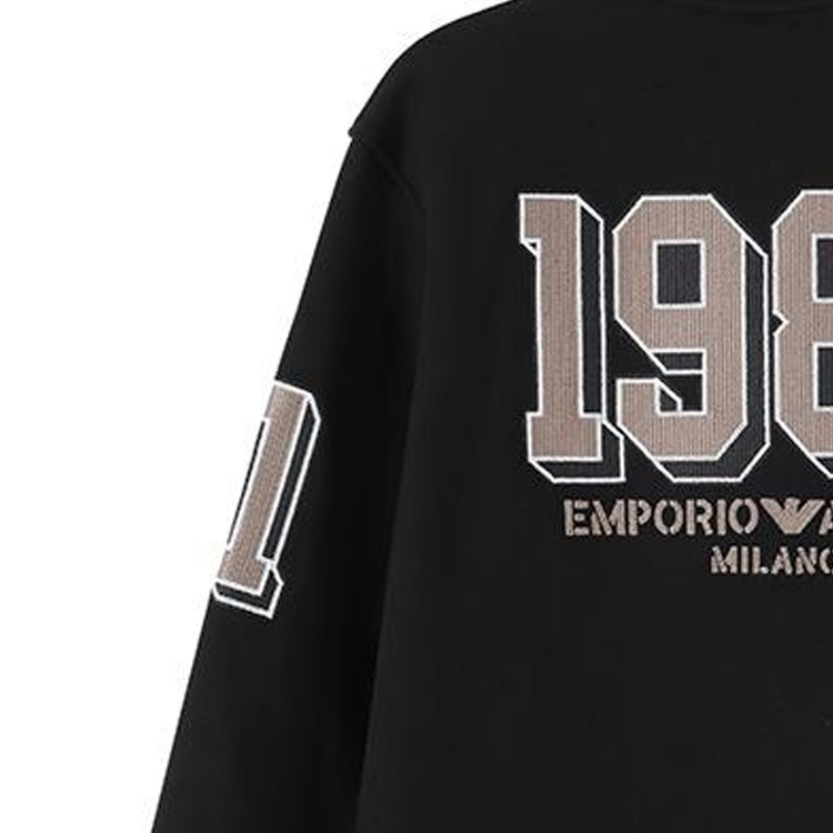Свитшот SS24 мужской черный EMPORIO ARMANI — фото 2