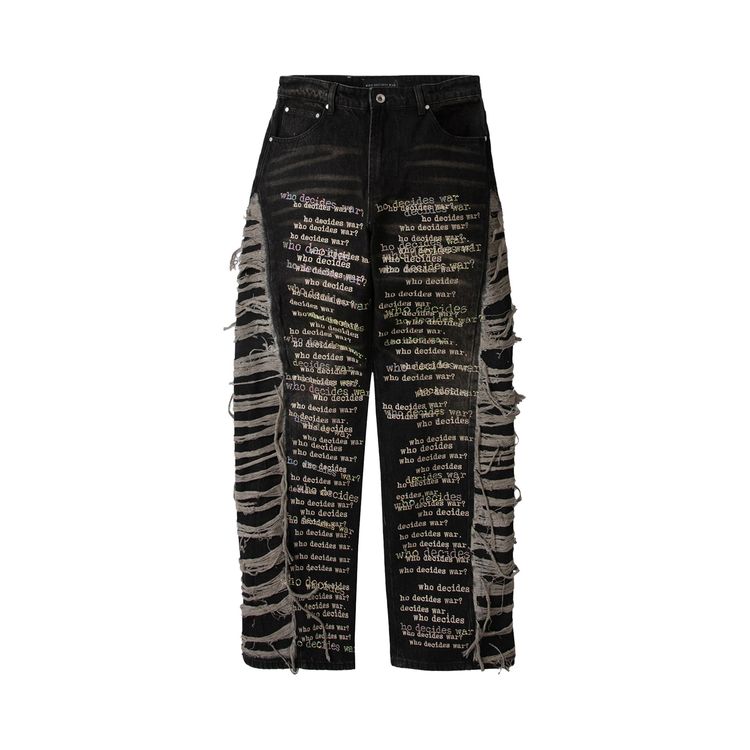 

Брюки Who Decides War Ultra Flare Scripture Denim Pants 'Chestnut', коричневый