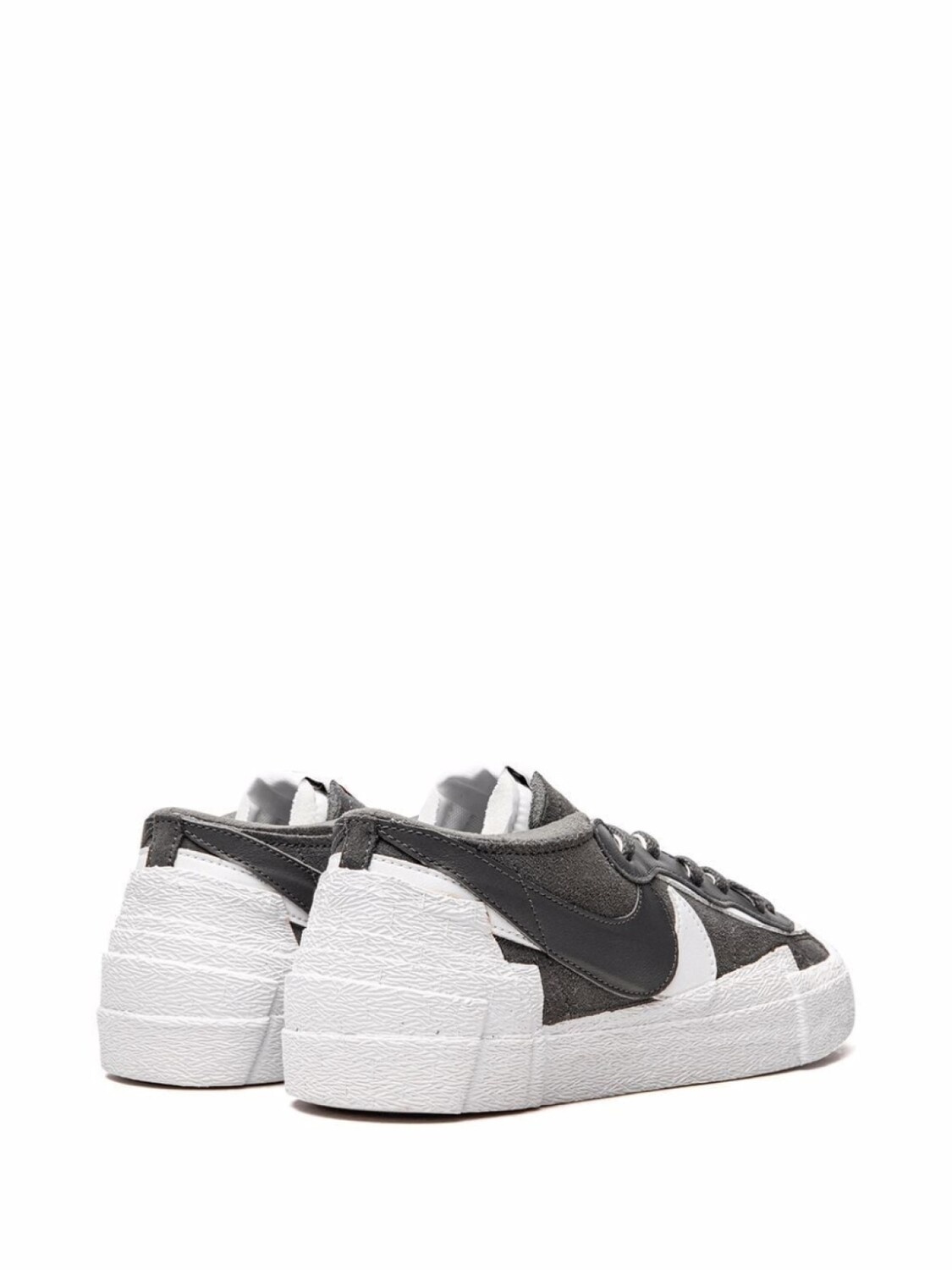 Nike кроссовки Blazer Low из коллаборации с Sacai, серый — фото 3