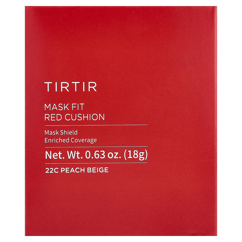 TIRTIR, Mask Fit Red Cushion, 22C, персиково-бежевый, 18 г (0,63 унции) — фото 2