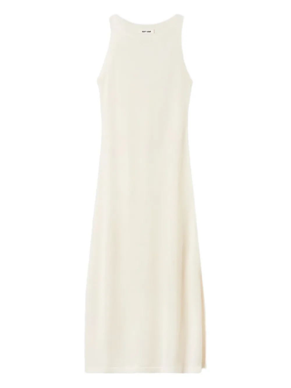 

Макси-платье с круглым вырезом Soft Goat, белый