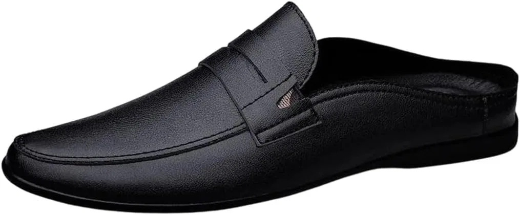 Лоферы мужские из натуральной кожи, дышащие, легкие, Black