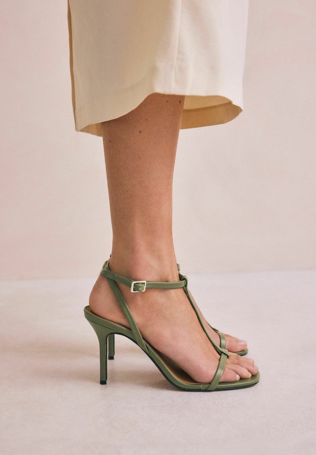 Сандалии REGULAR FIT - SIGNATURE STRAP - High heeled sandals Next, зеленый — фото 3