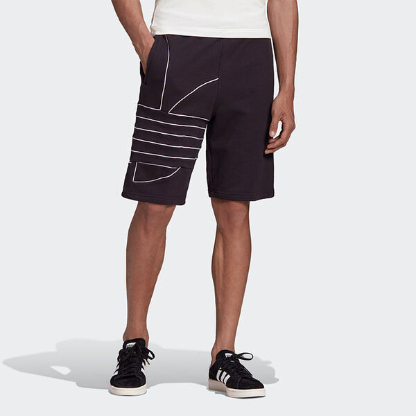 Шорты originals mens logo print sports shorts black Adidas, черный — фото 3