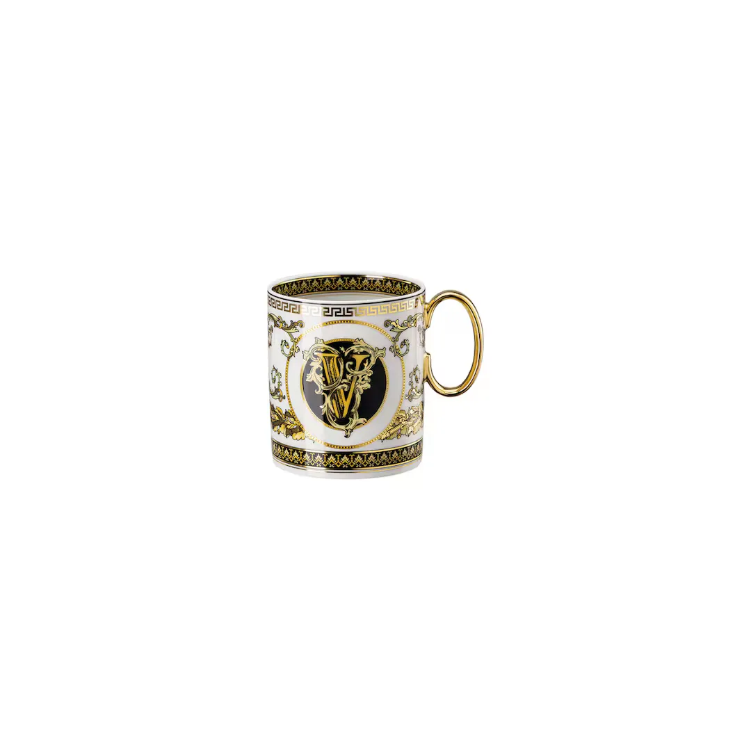 

Кружка Virtus Alphabet V Versace, белый/черный