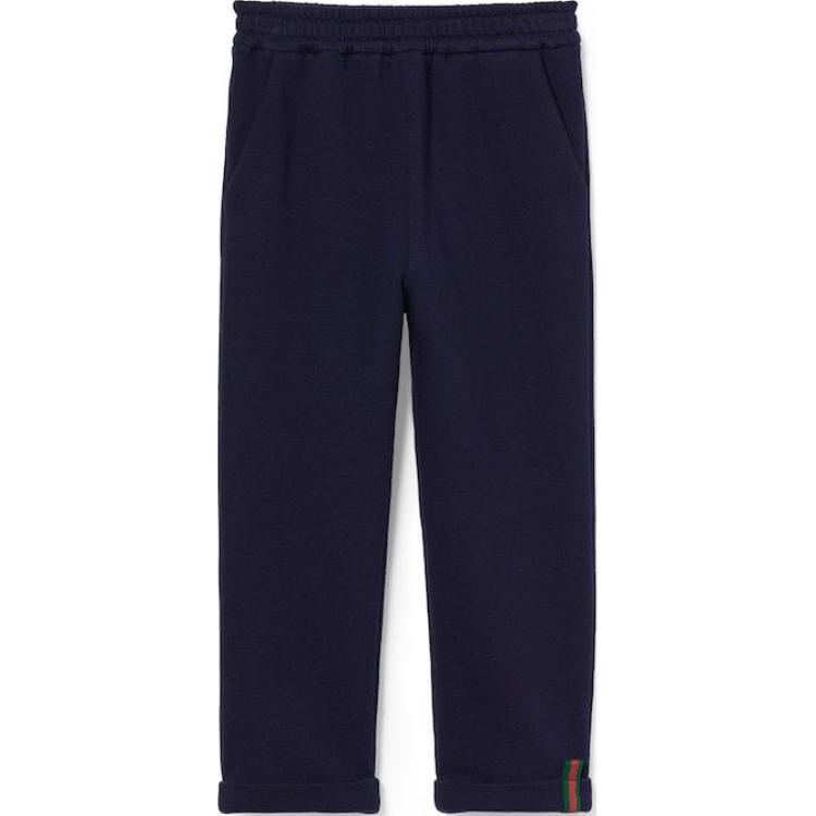 

GUCCI Детские вязаные спортивные штаны SS25 Dark Blue