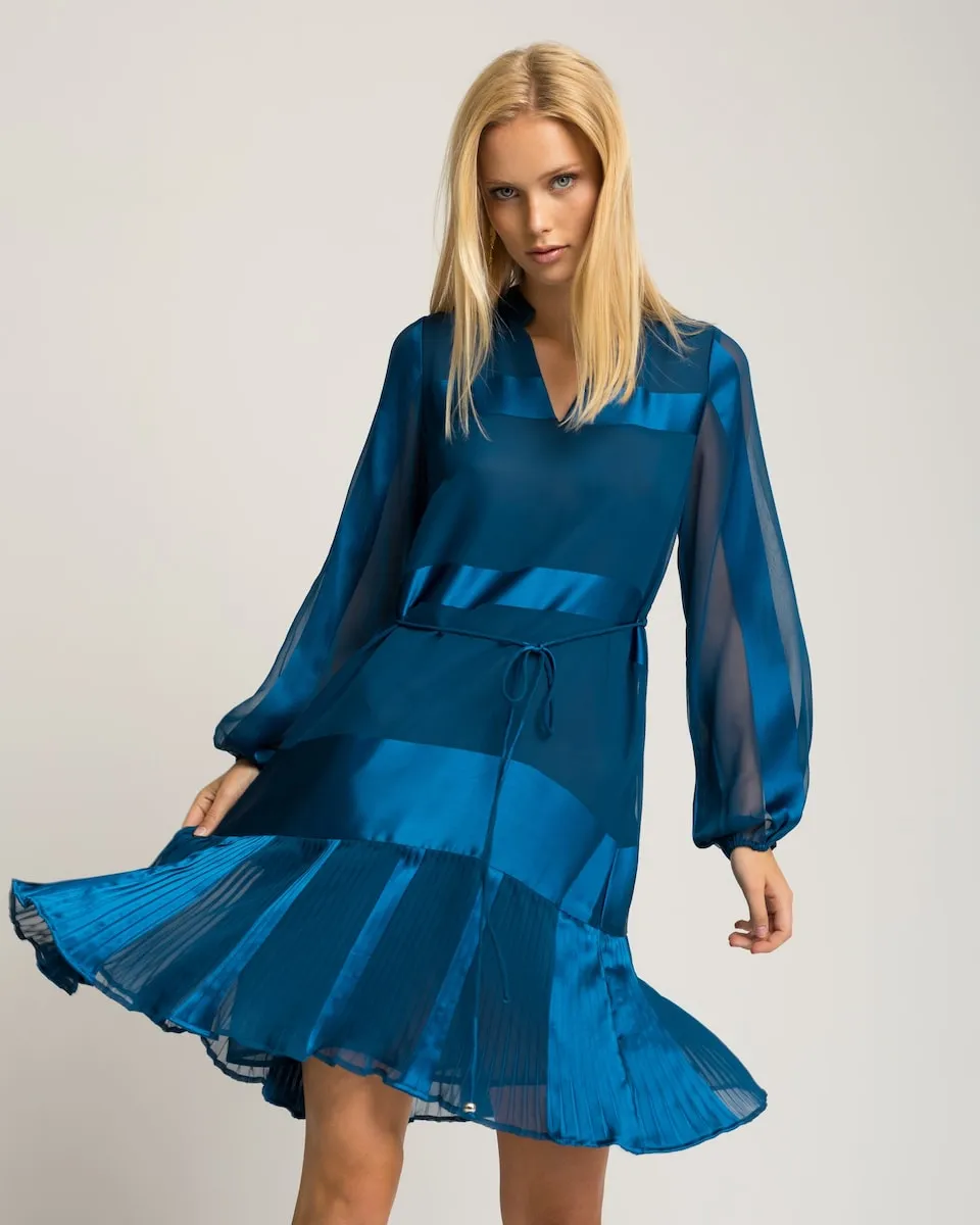 

Короткое синее платье Niza, синий