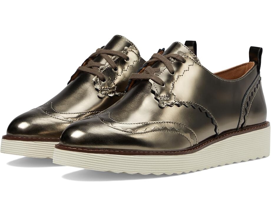 

Туфли на плоской подошве Johnston & Murphy Mitzi Scalloped Oxford, бронзовый