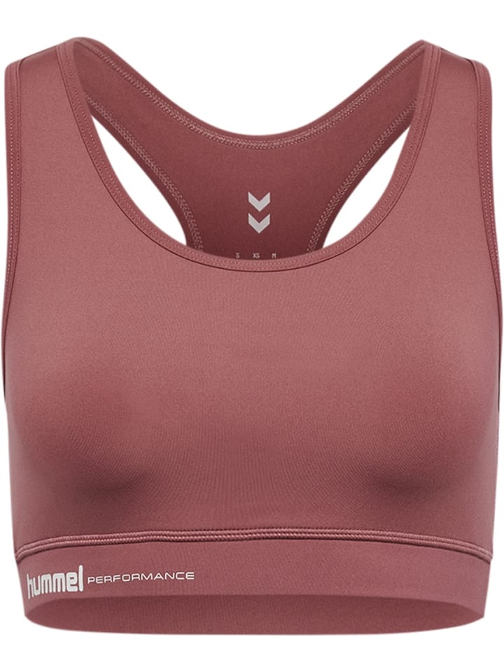 

Спортивный бюстгальтер Pulse Light Support Bra розового цвета Hummel