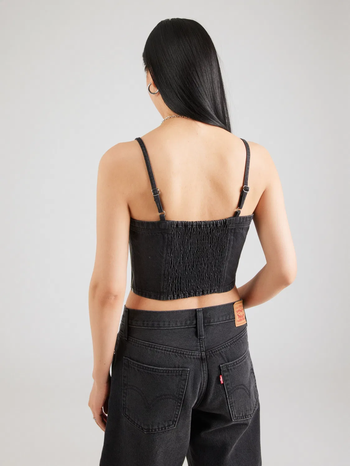 Топ 'Майка на бретельках Jadine Denim' Levi'S , Black Denim — фото 4