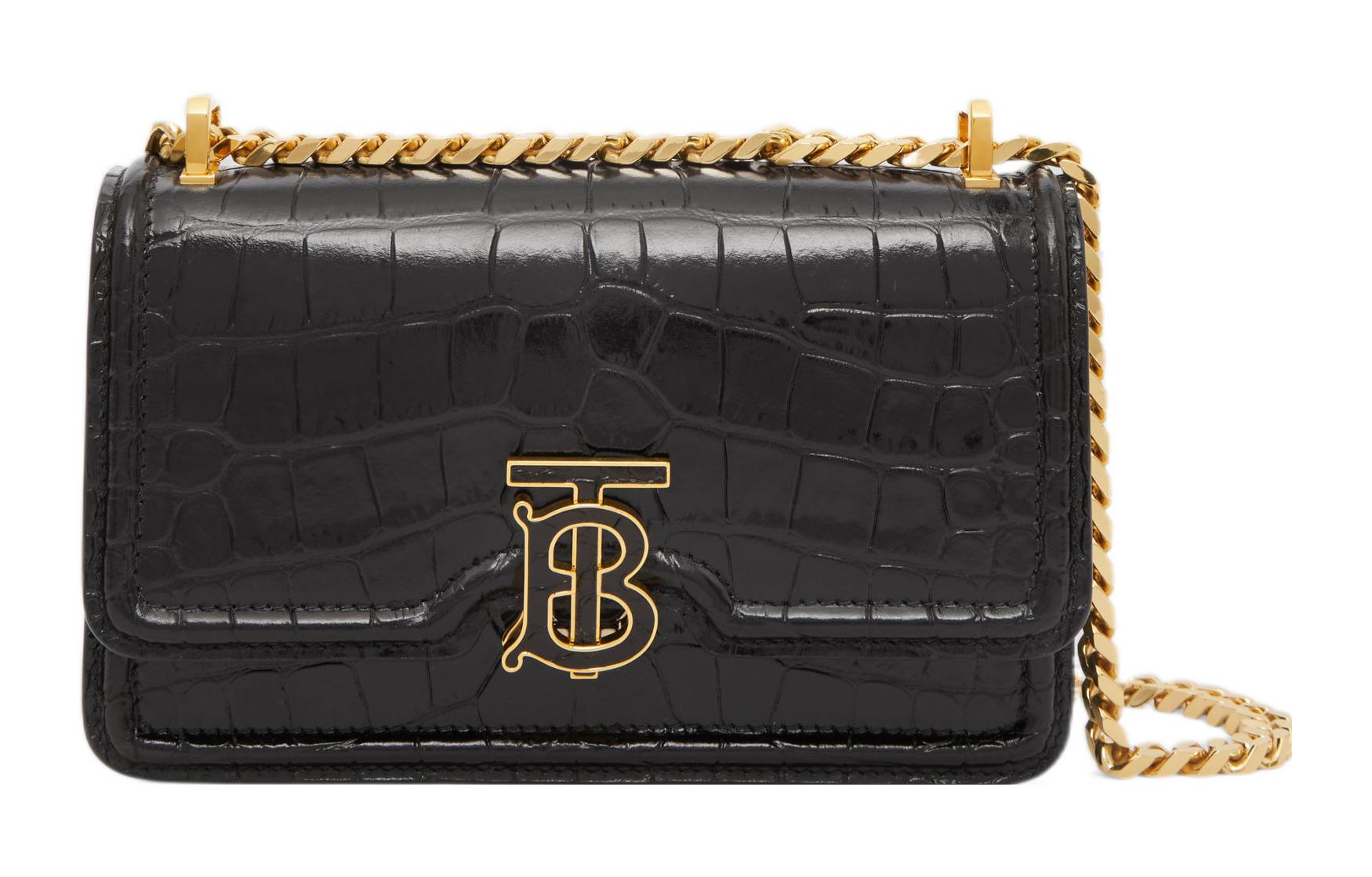 

Burberry Сумка через плечо из телячьей кожи, женская, черная