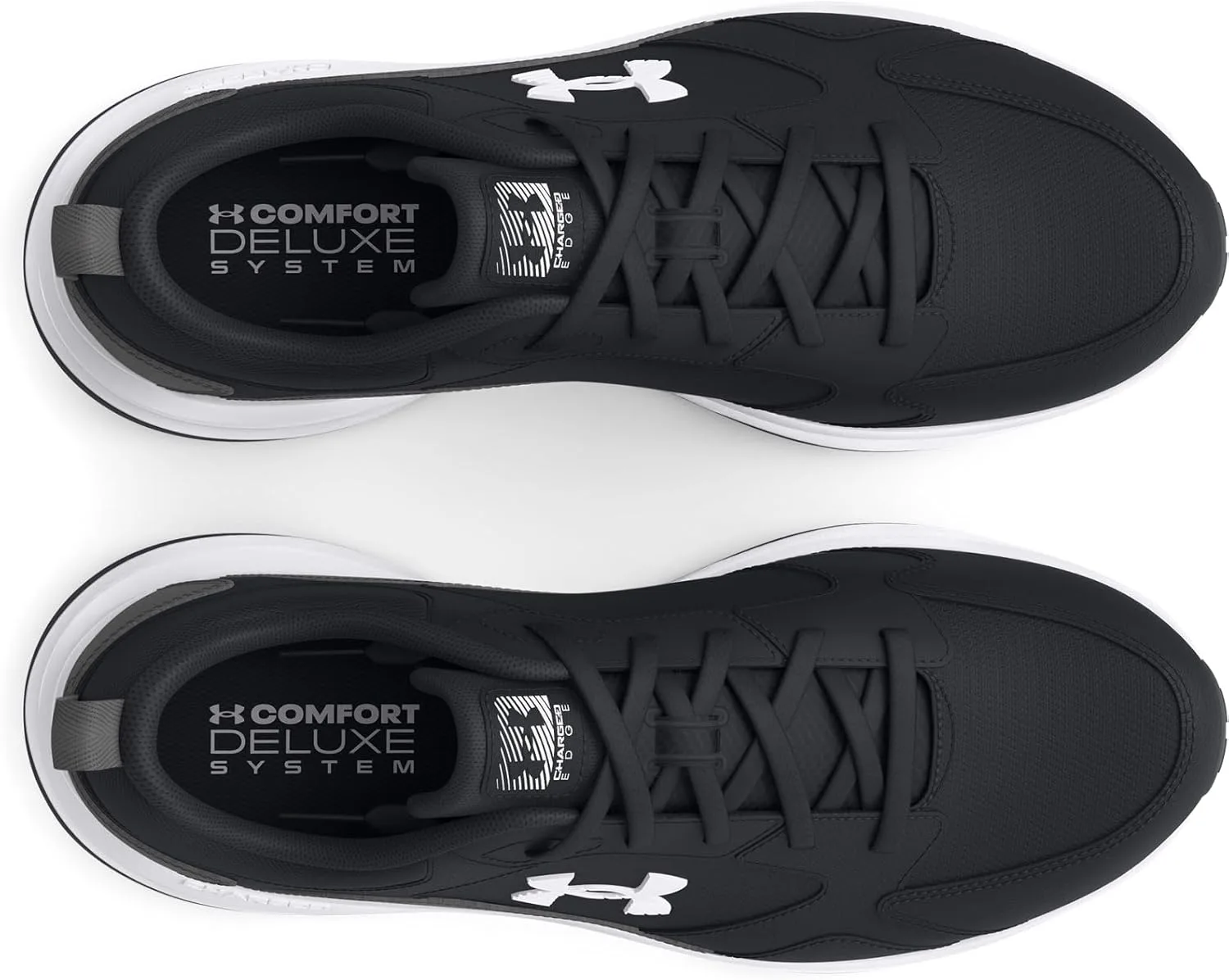 Мужские тренировочные кроссовки Under Armour Charged Edge, белый/черный — фото 2