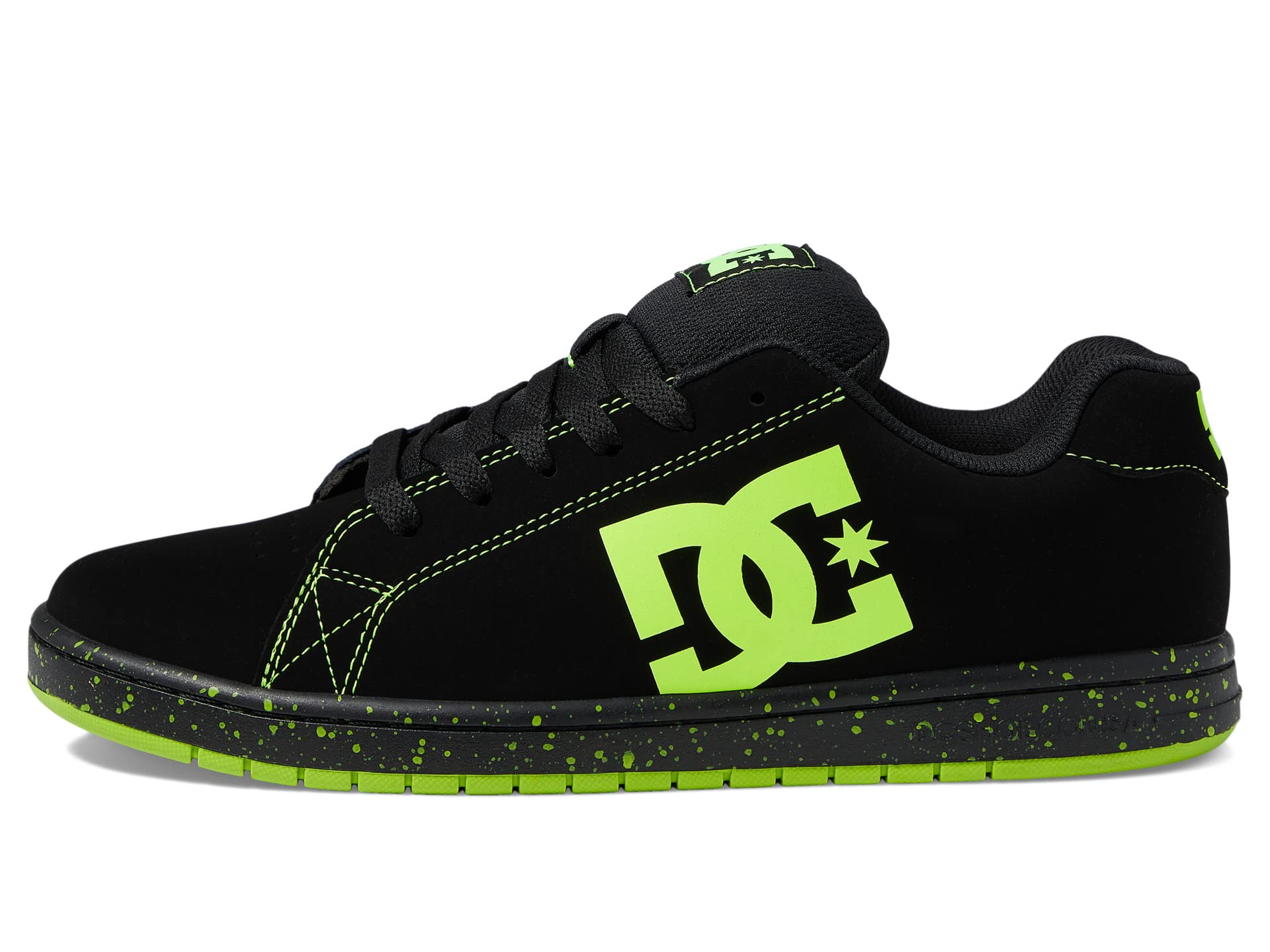 Кроссовки DC Gaveler Casual Low Top Skate Shoes Sneakers, цвет Black/Lime Green — фото 4